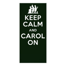 Keep Calm and Carol On Rack Cards