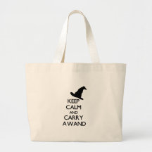 KEEP CALM AND CARRY A WAND TOTE BAG