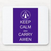 Keep Calm and Carry Awen Mouse Pad