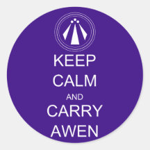 Keep Calm and Carry Awen Sticker