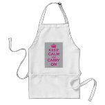 Keep Calm And Carry On aprons
