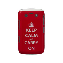 Keep Calm And Carry On Blackberry Bold Case