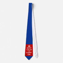 Keep Calm and Carry On British Poster on T shirts Necktie