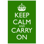 Keep Calm and Carry On British Racing Green t-shirts