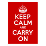 Keep Calm and Carry On business cards