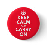 Keep Calm And Carry On Button