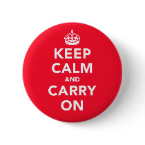 Keep Calm And Carry On Button