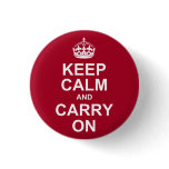 keep calm and carry on buttons