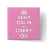 Keep Calm and Carry On Button