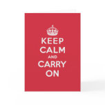Keep Calm And Carry On cards