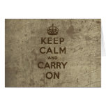 Keep Calm And carry On cards