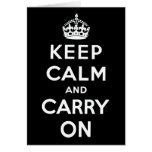 Keep Calm And Carry On cards
