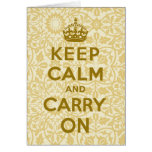 Keep Calm And Carry On cards