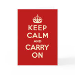 Keep Calm And Carry On cards