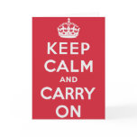 Keep Calm And Carry On cards