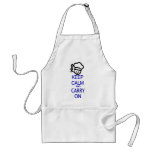 Keep calm and carry on chef aprons