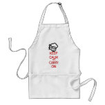 Keep calm and carry on chef aprons