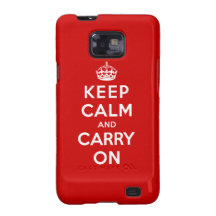 Keep Calm and Carry On Galaxy SII Covers