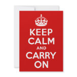 Keep Calm and Carry On Invitation