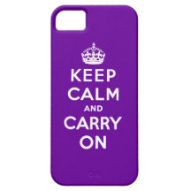 Keep Calm And Carry On iPhone 5 Covers