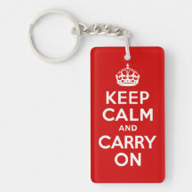 Keep Calm and Carry On Key Chain