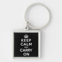 Keep Calm and Carry On Key Chain