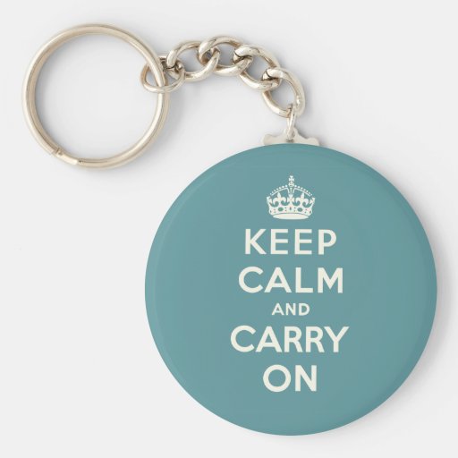 Keep Calm And Carry On Key Chains
