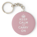 Keep Calm And Carry On keychains
