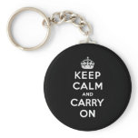 Keep Calm And Carry On keychains