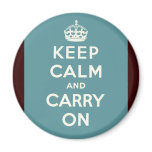 Keep Calm And carry On magnets