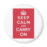 Keep Calm And Carry On magnets