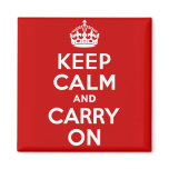 Keep Calm And Carry On Magnet