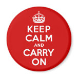 Keep Calm and Carry On magnets