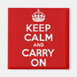 Keep Calm And Carry On Magnet