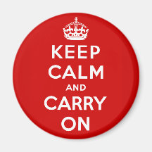 Keep Calm and Carry On Magnets