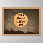 Keep Calm and Carry On Moon posters