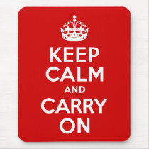 Keep Calm and Carry On Mousepad