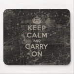 Keep Calm And Carry On Mousepad