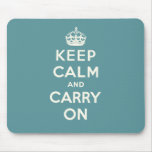 Keep Calm And Carry On mousepads