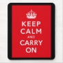 Keep Calm And Carry On Mouse Pad