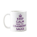 Keep Calm and Carry on mug - Cranberry
