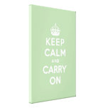keep calm and carry on Original Stretched Canvas Print