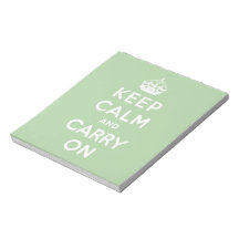 keep calm and carry on Original Memo Notepad