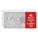 Keep Calm and Carry On Photo Card photo cards