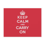 Keep Calm And Carry On postcards