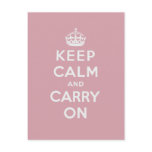 Keep Calm And Carry On postcards