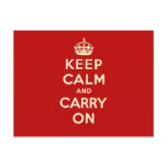 Keep Calm And Carry On postcards