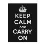 Keep Calm And Carry On Post Cards