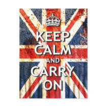 Keep Calm and Carry On Post Card