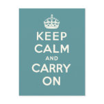 Keep Calm And Carry On postcards